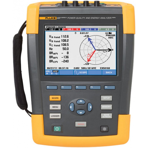 Fluke 437-II/BASIC 400 Hz Power Quality Monitor and Energy Analyzer