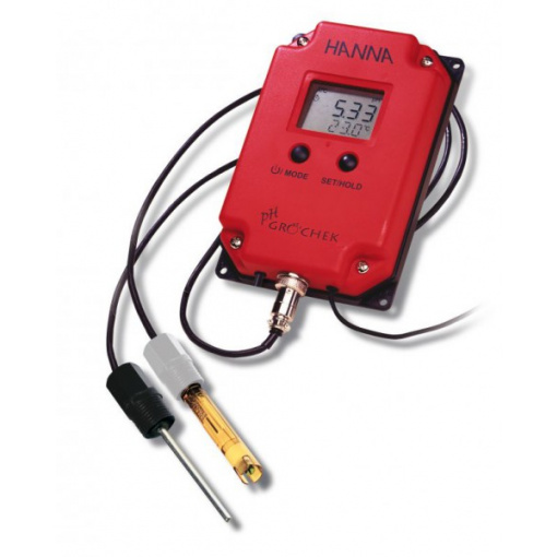 HI991401-02 PH/°C-MONITOR WITH ELECTRODE, ATC - GRO'CHEK