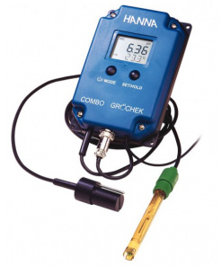 HI991404 PH/EC/TDS/°C-MONITOR WITH ELECTRODE, ATC - GRO'CHEK COMBO
