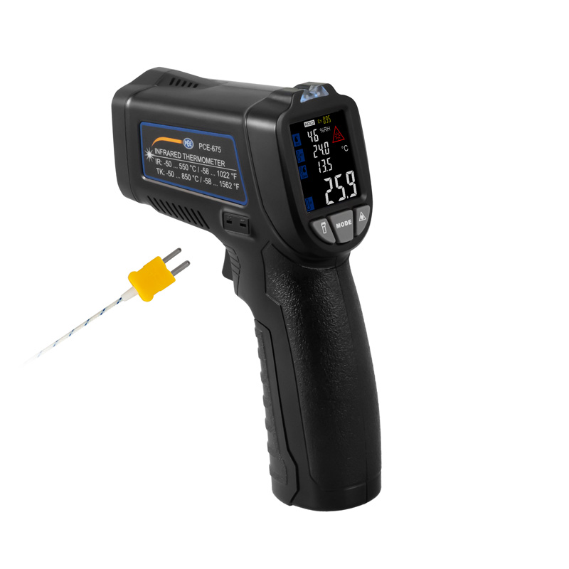 Digital Thermometer PCE-675-ICA Incl. ISO Calibration Certificate Incl ...