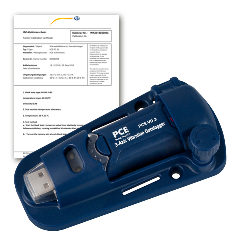 Data Logger with a factory certificate