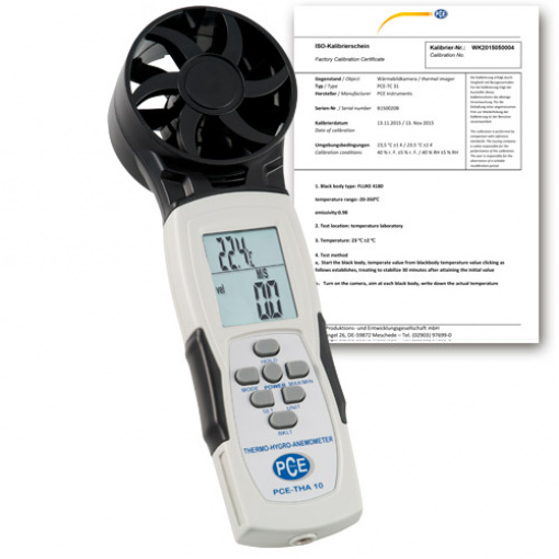 Air Humidity Meter PCE-HT110-ICA incl. ISO Calibration Certificate